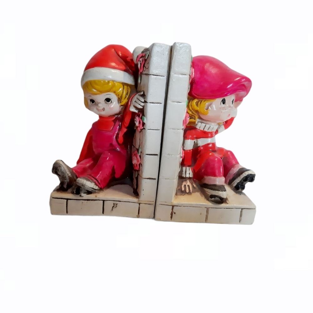 Vintage Garden Gnome Bookends Garden Ststues Decor